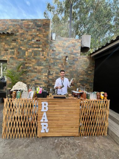 Barra de coctelería cumpleaños Málaga