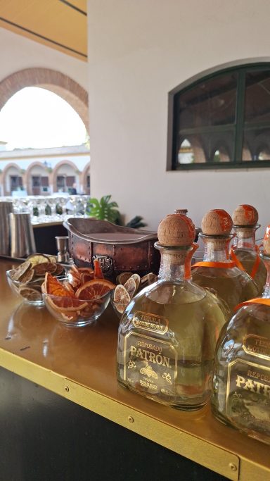 Tequila premium para evento de catering de coctelería