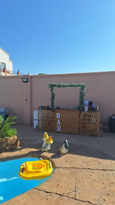 Barra de cócteles para cumpleaños