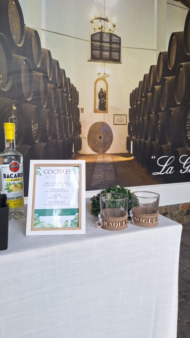 carta de cóctel personalizada para boda en utrera, sevilla