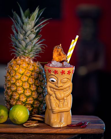 Vaso estilo tiki